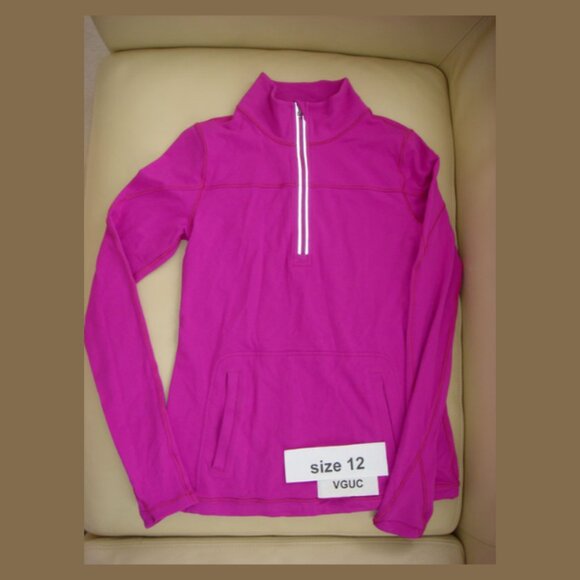 Ivivva Other - Ivivva Girl by Lululemon 🍋 Another Lap 1/2 Zip pink pullover size 12